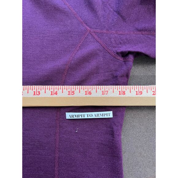 Ibex 100% Merino Wool Women's Snap Button Fleece Purple Size Small-Medium*(Read) - Picture 7 of 11